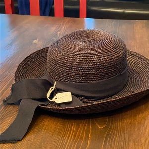 Vintage raffia straw hat